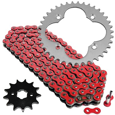 Red Drive Chain And Sprockets Kit for Honda TRX300EX TRX300X Sportrax 300 2X4 $41.25