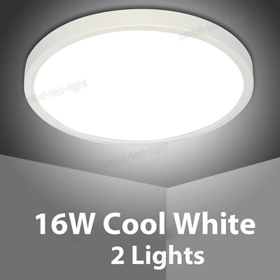 #ad 2x 16W LED Ceiling Down Light Ultra Thin Home Fixture Bedroom Kitchen Lamp 6000K $18.99
