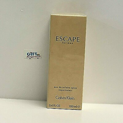 #ad Escape By Calvin Klein 3.3 3.4 oz EDT Spray New In Box Sealed Cologne For Men $28.50
