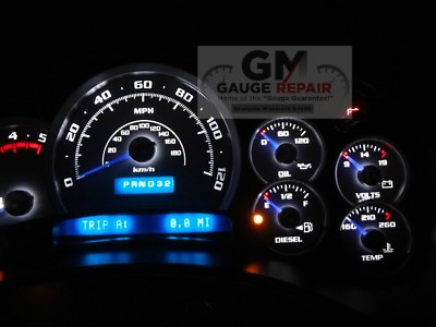 Speedo Gauge Bulbs to White LED Upgrade Package DIY for GM Trucks and SUV 03 06 $24.95