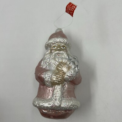 #ad Vintage Silvestri Santa Claus Christmas Tree Ornament 5” $24.99