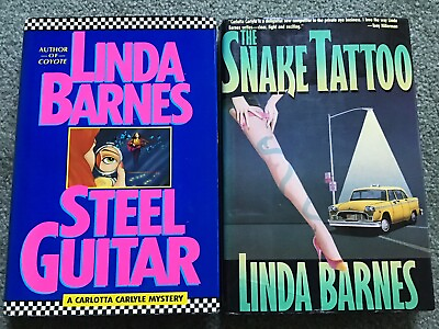 #ad The Snake Tattoo amp; Steel Guitar by Linda Barnes 2 Book Lot Carlotta Carlyle $15.00