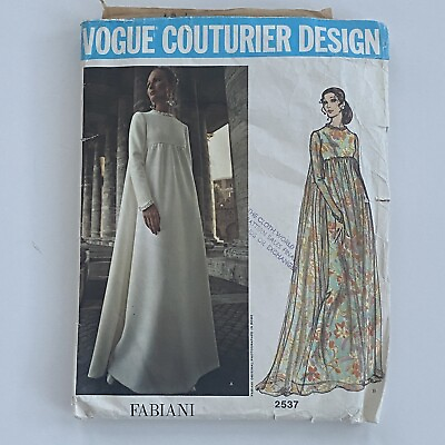 #ad Fabiani Vintage Size 10 Vogue Bridal Couturier Design MISSING #8 Sleeve Band $45.00