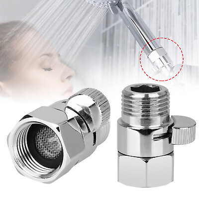 #ad G1 2quot; Brass Flow Quick Control Shut OFF Valve Shower Head Water Saver Bathroom $9.98