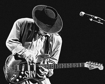 #ad Rock Guitarist Singer STEVIE RAY VAUGHAN Glossy 8x10 Photo Music Print Poster $5.49