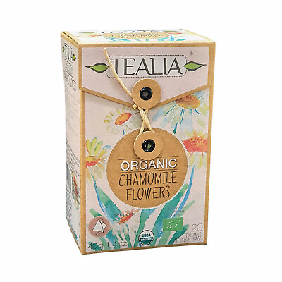 #ad Tea Chamomile Flower Organic Matricaria Recutita 20 Herbal Tea Bags $15.99