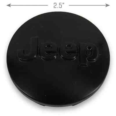 #ad #ad Jeep Cherokee Compass Gladiator MATTE Black Wheel Center Cap Hubcap OEM 1LB77RXF $15.29