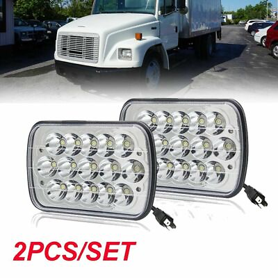 #ad Pair 7x6quot;5x7 INCH HI LO led For FREIGHTLINER FL 50 60 70 80 LED HEADLIGHTS jeep $34.99