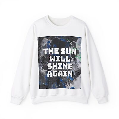 #ad Printed Unisex Heavy Blend™ Crewneck Sweatshirt Keep Going by Its A Art Vibe $36.82