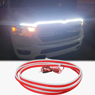 71quot; Car Hood Light LED Strip Lights White DRL Flexible For Dodge Ram 1500 2500 $21.19