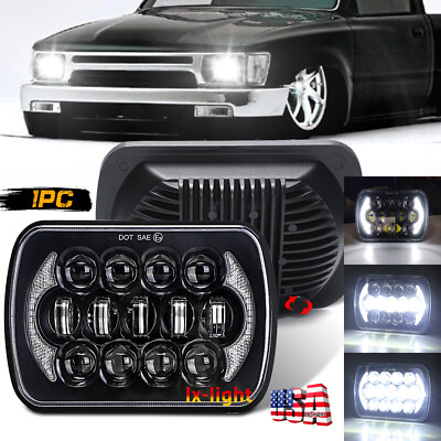#ad Brightest 5X7quot; 7x6inch Rectangle LED Hi Lo Headlight DRL for Toyota Pickup Truck $36.99