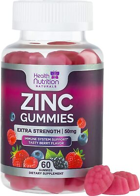#ad #ad Zinc Gummies Extra Strength 50mg Great Tasting Natural Flavored Zinc Vitamin $14.82