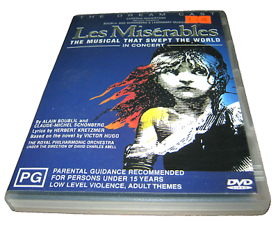 #ad Les Miserables In Concert DVD VGC R4 AU $9.86