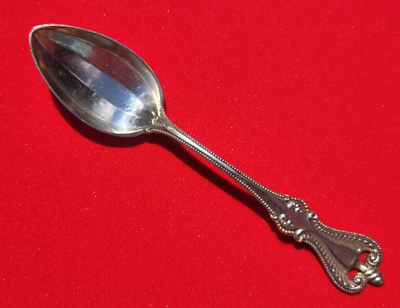 #ad Towel OLD COLONIAL Sterling Silver Teaspoon 5 5 8quot; Heirloom Flatware Mono S 1910 $29.89