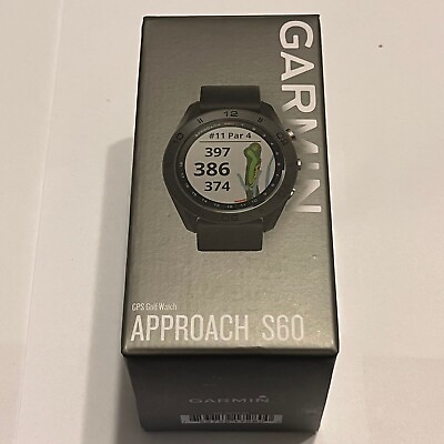 #ad Garmin Approach S60 Premium Golf GPS Smart Watch Range Finder Black 010 01702 00 $269.99