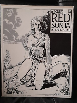 #ad RED SONJA THE PORTFOLIO Set One by Jackson BUTCH Guice 1988 6 Art Plates $49.99