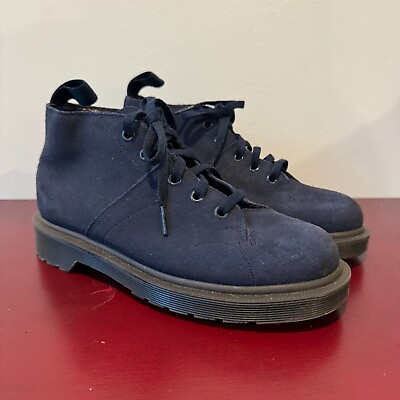 #ad Doc Martens Church Chukka Boots Womens Size 6 Blue Suede Leather $38.75