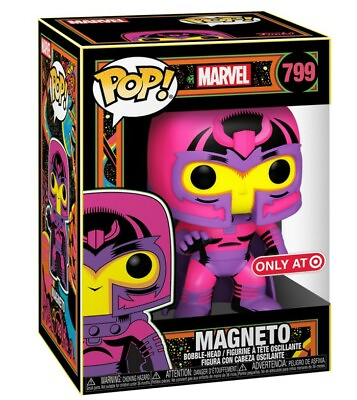 #ad Funko Pop Marvel #799 Magneto Black Light Target Exclusive Ships With Protector $15.99