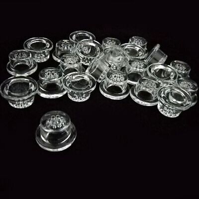 #ad 10Pcs 9Holes Glass Bowl Replacing For Silicone Smoking Pipe Cigarette Accessorie $11.88