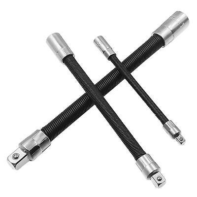 #ad Flexible Socket Extension Bars Shaft Set 1 2quot; 1 4quot; 3 8quot; Adaptor Ratchet Wrench $8.54