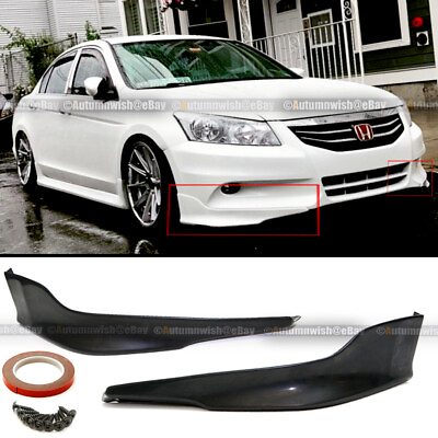 #ad Fit 11 12 Honda Accord 4DR OE Style Unpainted Front Bumper Lip Spoiler Aprons $45.99