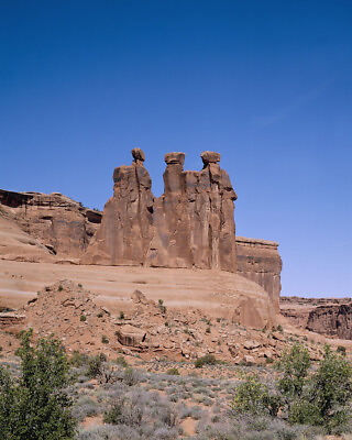 #ad Three Gossips sandstone tower in Arches National Park in Utah Photo Print $8.99