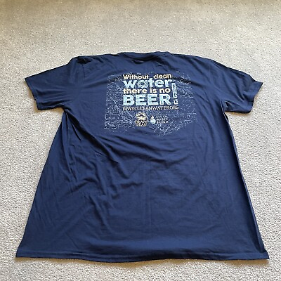 #ad Heavy Seas Brewery Shirt Mens XL Blue Beer Pirate Clean Water Fund Baltimore MD $14.99