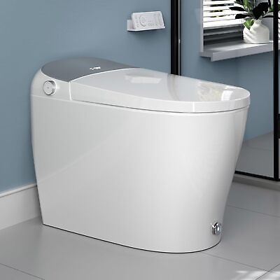 #ad T03 Smart Bidet Toilet Auto Open Close Lid Warm Water Dryer UV Light Foot sensor $759.99