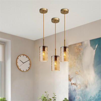 #ad #ad Dining Room Pendant Lights Amber Bar Ceiling Light Home Kitchen Chandelier Light AU $133.93