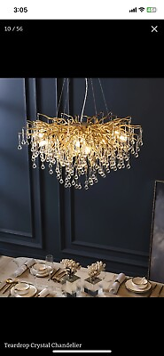 #ad New Gold chandelier $730.00