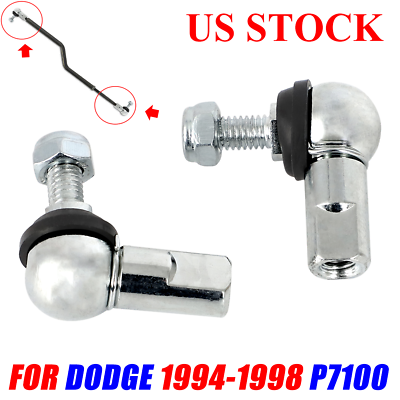 #ad Throttle Rod Linkage Ball Joint End Pair For 1994 1998 Dodge Ram P7100 Pump 12v $9.29