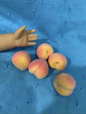 #ad Fits 18quot; American Girl Doll Faux Food Peaches Fruit Lot For Doll Kitchen Stand $4.95