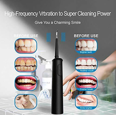 #ad Portable Electric Sonic Dental Plaque Remover Clearpik Style Remove Stain Teeth $29.86