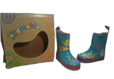 #ad Kidorable RAIN SNOW BOOTS Kiss Size 6 MERMAID Girls Shoes LKNW in Box SO CUTE $15.00