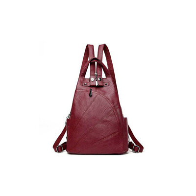 #ad 2018 New Leather Travel Backpack Backpacks School Girls Bag $27.39