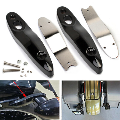 #ad Black Turn Signal Extension Bracket License Plate Kit For Harley Softail 00 23 $16.99