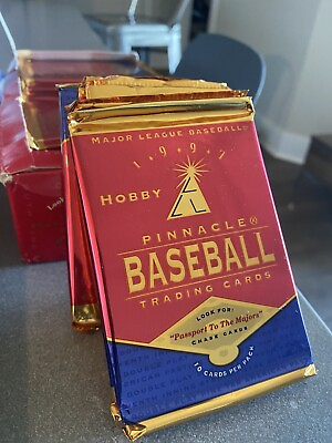 #ad 1997 pinnacle baseball hobby unopened pack $4.50