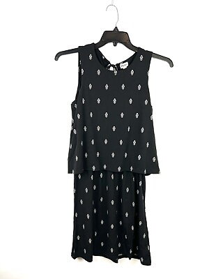 #ad Hatley Womens Roberta Dress Black XS $22.00