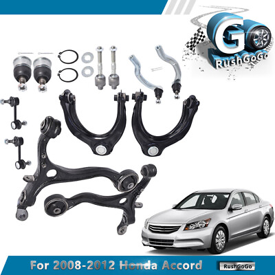 #ad For 2008 2012 Accord Suspension Kit Front Lower Upper Control Arm Ball Joint 12× $113.99
