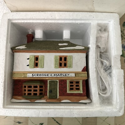 #ad Dept 56 Heritage Village Scrooge and Marley Counting House #6500 5 $40.00