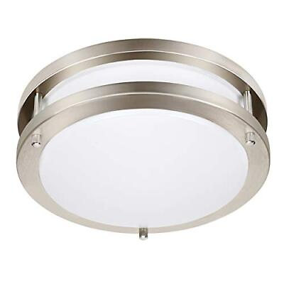 #ad 36W Dimmable LED Ceiling Light Fixture 13in 36W Daylight 5000K Brushed Nickel $38.24
