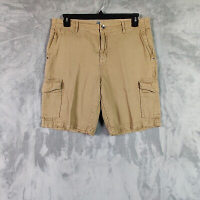 #ad Tommy Bahama Shorts Men 35 Brown Cargo Utility Pockets Marlin Preppy Solid 35x9 $11.99