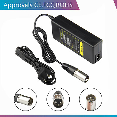 #ad 36V 3 Pin male XLR Lead Acid Battery Charger for Razor MX500MX650 Power Adapter $14.49
