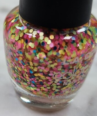 #ad Nail Polish Lacquer quot;Rainbow Partyquot; Glitter and Confetti w hardener ▪︎NEW🌟 $9.99