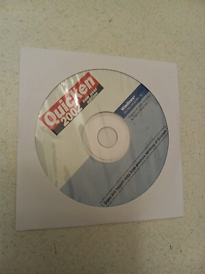 #ad Quicken 2002 Windows 95 98 2000 Me XP NO Codes New User Edition Disc Only $11.00