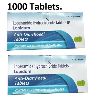 #ad Pack of 2 Box 1000 Tab. Anti Dairrheal Exp 2025 Free Shipping $39.90