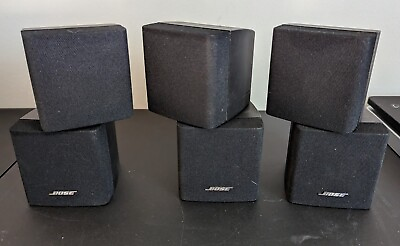 #ad Lot Of 3Bose Double Dual Cube Speakers Acoustimass Lifestyle Mountable Surround $60.00