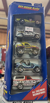 #ad Vintage 1997 Hot Wheels Off Road 4x4#x27;s 5 Car Gift Pack All Exclusive Decorations $9.99