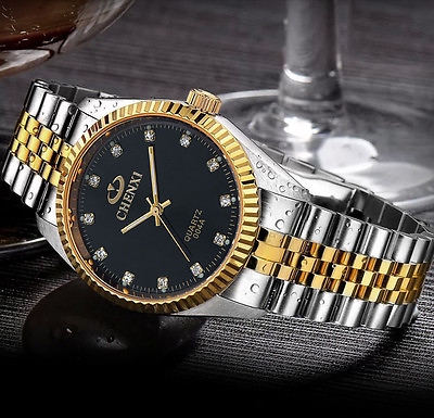 #ad CHENXI Luxury for Men and women Watch Silver Between the Gold Rhinestone Lover#x27;s $12.99