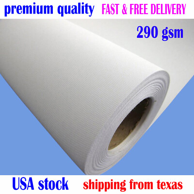 #ad Canvas Roll Polyester Matte Waterproof for Any Inkjet printer 24quot;36quot;42quot; X100#x27; $129.99